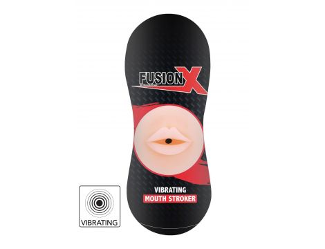 Masturbator wibrujący usta Hidden Desire jasny 18 cm - 2