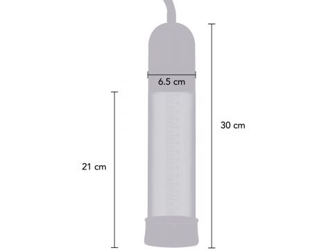 Pompka do penisa Pro Pressure Pump Hidden Desire czarna 30 cm - 7