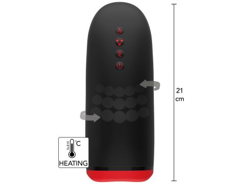 Masturbator z obrotowymi kulkami Hidden Desire Fusion X 21 cm - 2