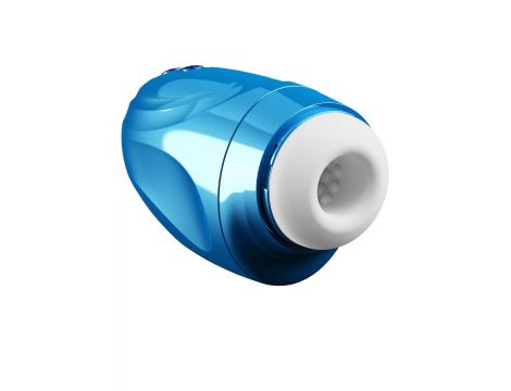 Masturbator Fusion X Aqua Bubble z wibracją niebieski - 11