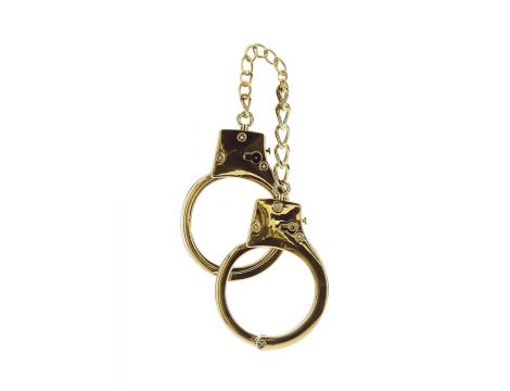 Gold Plated BDSM Handcuffs Gold - 2