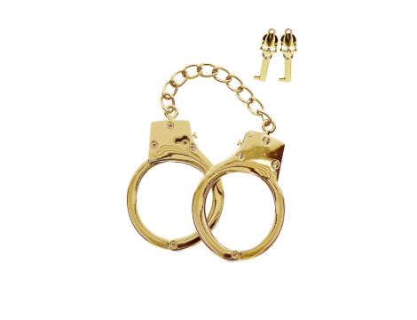 Gold Plated BDSM Handcuffs Gold - 6