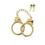 Gold Plated BDSM Handcuffs Gold - 7