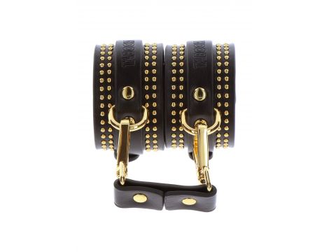 Studded Ankle Cuffs Set Black - 7