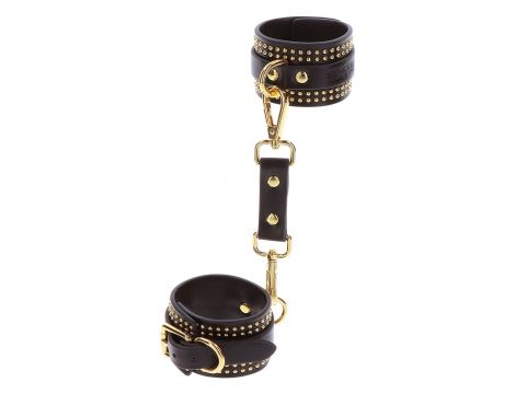Studded Ankle Cuffs Set Black - 11