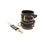 Studded Ankle Cuffs Set Black - 15
