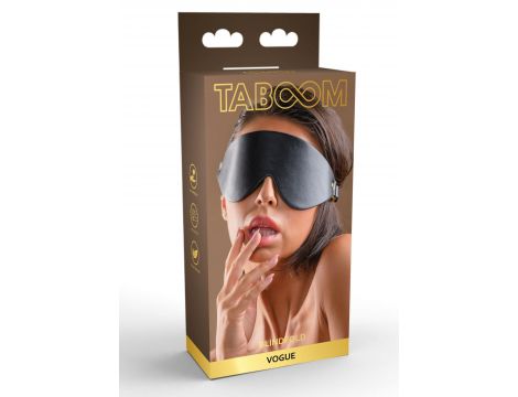 Maska z ćwiekami Taboom czarna 73 cm - 4