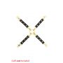 Hogtie Taboom Wild Roses czarny 34 cm - 12