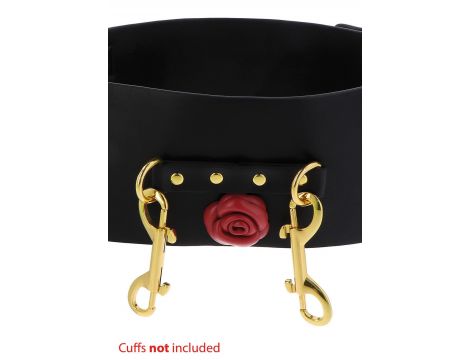 Pas bondage Taboom Wild Roses czarny - 6