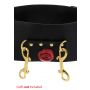 Pas bondage Taboom Wild Roses czarny - 6