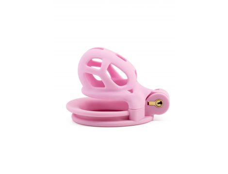 Klatka na penisa Hidden Desire Penis Prison różowa 7 cm - 3