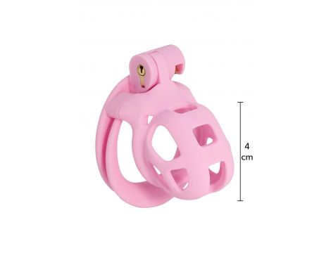 Klatka na penisa Hidden Desire Penis Prison różowa 7 cm - 4
