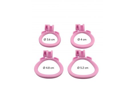 Klatka na penisa Hidden Desire Penis Prison różowa 7 cm - 6