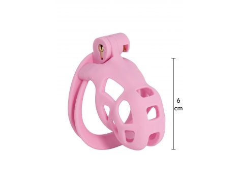 Klatka na penisa Penis Prison różowa 8 cm - 2
