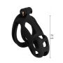 Pas cnoty Penis Prison Hidden Desire czarny 10 cm - 7