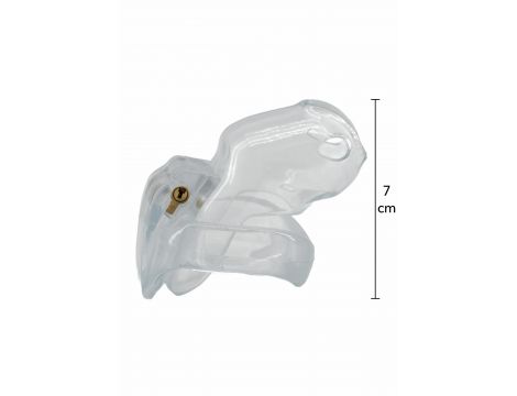 Pas cnoty transparentny stalowy Hidden Desire 4.5 cm - 3