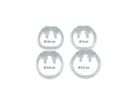 Pas cnoty transparentny stalowy Hidden Desire 4.5 cm - 4
