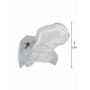 Pas cnoty transparentny stalowy Hidden Desire 4.5 cm - 4