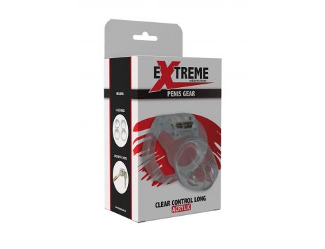 Pas cnoty Clear Control przezroczysty Hidden Desire 10 cm - 2