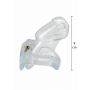 Pas cnoty Clear Control przezroczysty Hidden Desire 10 cm - 5