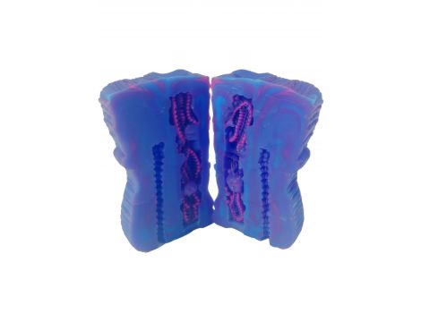 Masturbator silikonowy Seahorse Hidden Desire fioletowy 16 5 cm - 3