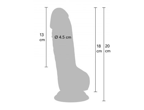 Dildo realistyczne PVC Inferno Hidden Desire 18 cm - 7