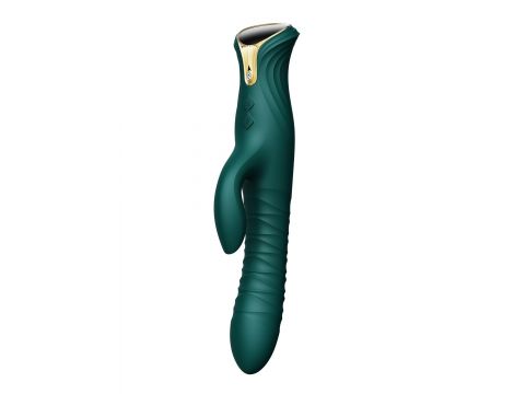 Wibrator króliczek Mose thrusting z podgrzewaniem zielony 25.8 cm - 4