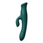 Wibrator króliczek Mose thrusting z podgrzewaniem zielony 25.8 cm - 4