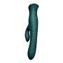 Wibrator króliczek Mose thrusting z podgrzewaniem zielony 25.8 cm - 3