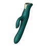Wibrator króliczek Mose thrusting z podgrzewaniem zielony 25.8 cm - 6