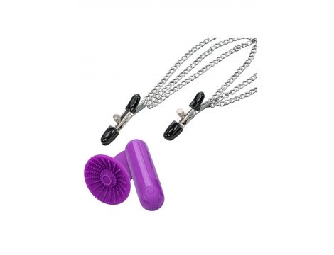 Zestaw wibracyjny Passion Collection Calexotics fioletowy USB - 3