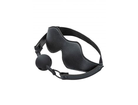 Maska blackout z oddychającym kneblem silikonowym Calexotics - 3