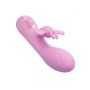Wibrator króliczek Aura Dual Flutter Calexotics różowy USB 11,5 cm - 9