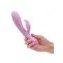Wibrator króliczek Aura Dual Flutter Calexotics różowy USB 11,5 cm - 6