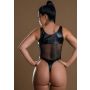 Body high waist z łańcuszkiem Daring Intimates czarny - 5