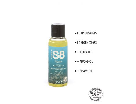 S8 Massage Oil Box 3x 50ml Multi flavour
