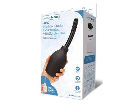 CLEANSCENE 310ML 4PCS MEDICAL GRADE DOUCHE SOFT NOZZLE - 3