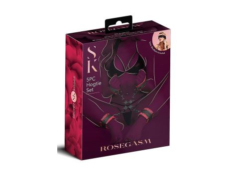 SECRET KISSES ROSEGASM 5PC HOGTIE SET - 2