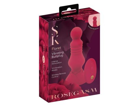 SECRET KISSES REMOTE VIBRATING FLORET BUTTPLUG - 2