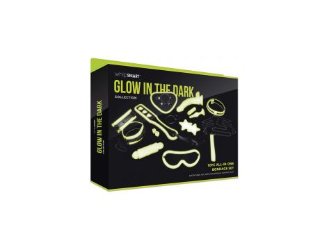 WHIPSMART 12 PCS GLOW IN THE DARK ALL-IN ONE BONDAGE SET - 2