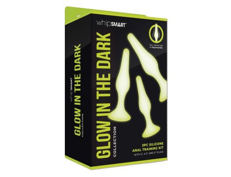 WHIPSMART 3 PCS GLOW IN THE DARK SILICONE ANAL TRAINING KIT