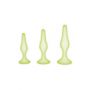 WHIPSMART 3 PCS GLOW IN THE DARK SILICONE ANAL TRAINING KIT - 3