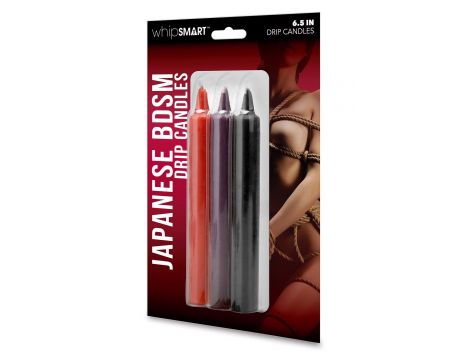 WHIPSMART 6.5 INCH JAPANESE BONDAGE DRIP CANDLES 3  PCS