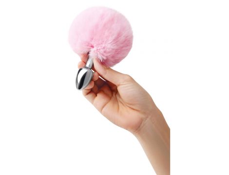 WHIPSMART 3 INCH FLUFFY BUNNY METAL PLUG WITH PINK TAIL