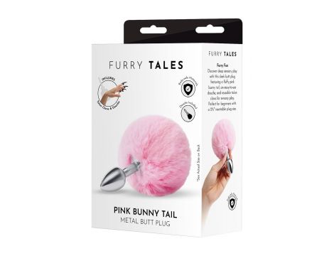 WHIPSMART 3 INCH FLUFFY BUNNY METAL PLUG WITH PINK TAIL - 4