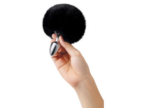 WHIPSMART 3 INCH FLUFFY BUNNY METAL PLUG WITH BLACK TAIL