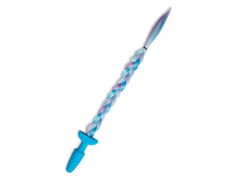 WHIPSMART 4.9 INCH SILICONE PLUG WITH PLAY TAILS UNICORN TAIL - 3