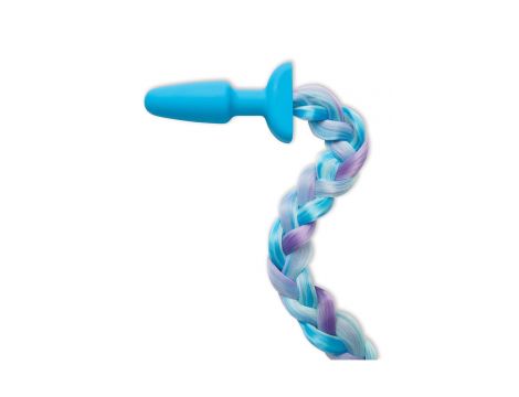 WHIPSMART 4.9 INCH SILICONE PLUG WITH PLAY TAILS UNICORN TAIL