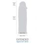LENGTH EXTENDER SLEEVE 6INCH BLACK - 3