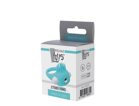 RINGS OF LOVE SILICONE STIMU RING BLUE - 2
